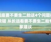 到底要不要生二胎这4个问题很关键 从长远看要不要生二胎专家建议