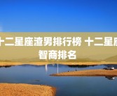 十二星座渣男排行榜 十二星座智商排名 