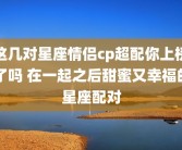 这几对星座情侣cp超配你上榜了吗 在一起之后甜蜜又幸福的星座配对