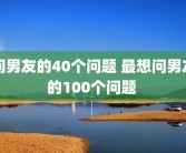 问男友的40个问题 最想问男友的100个问题 
