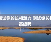测试你的长相魅力 测试你长相高级吗 