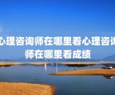 心理咨询师在哪里看心理咨询师在哪里看成绩