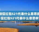 微信红包521代表什么意思微信红包521代表什么意思啊