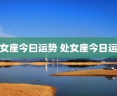 处女座今曰运势 处女座今日运势