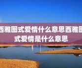 西雅图式爱情什么意思西雅图式爱情是什么意思