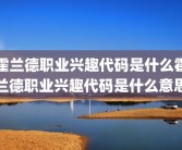 霍兰德职业兴趣代码是什么霍兰德职业兴趣代码是什么意思