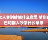 女人梦到吵架什么意思 梦到自己和别人吵架什么意思 