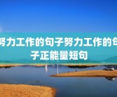 努力工作的句子努力工作的句子正能量短句