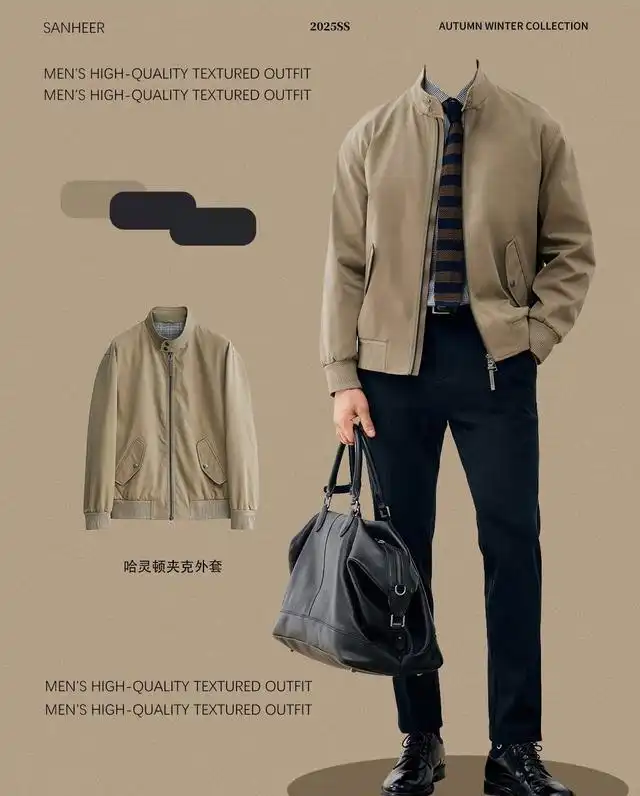 秋冬男生夹克穿搭指南：4套实用公式，通勤休闲轻松驾驭  第2张