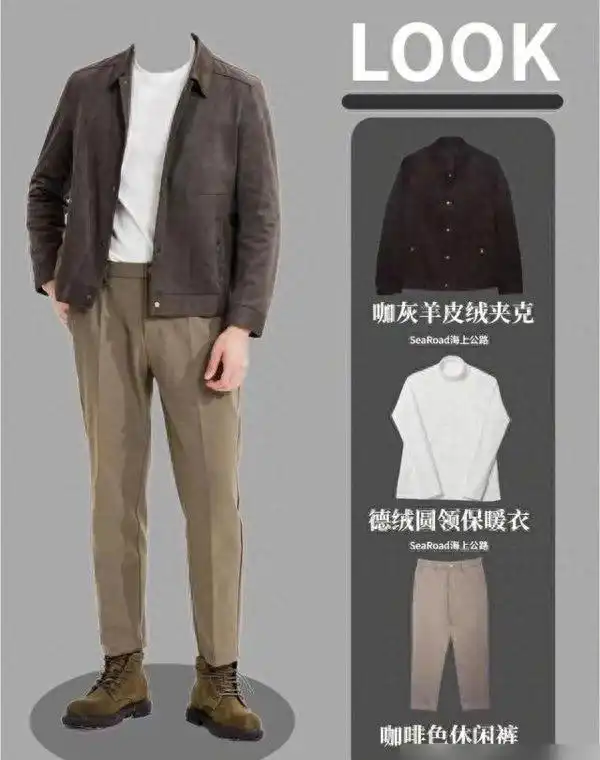 秋冬男生穿搭指南：160-180cm身高简约风，八套高级感搭配全解析