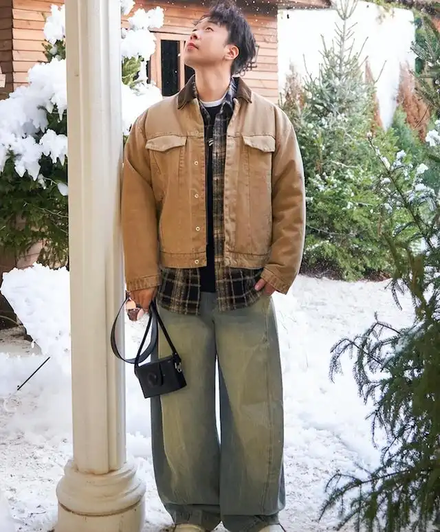 胖男生穿衣搭配技巧：穿搭与身材无关，胖男人街拍示范有型造型  第5张