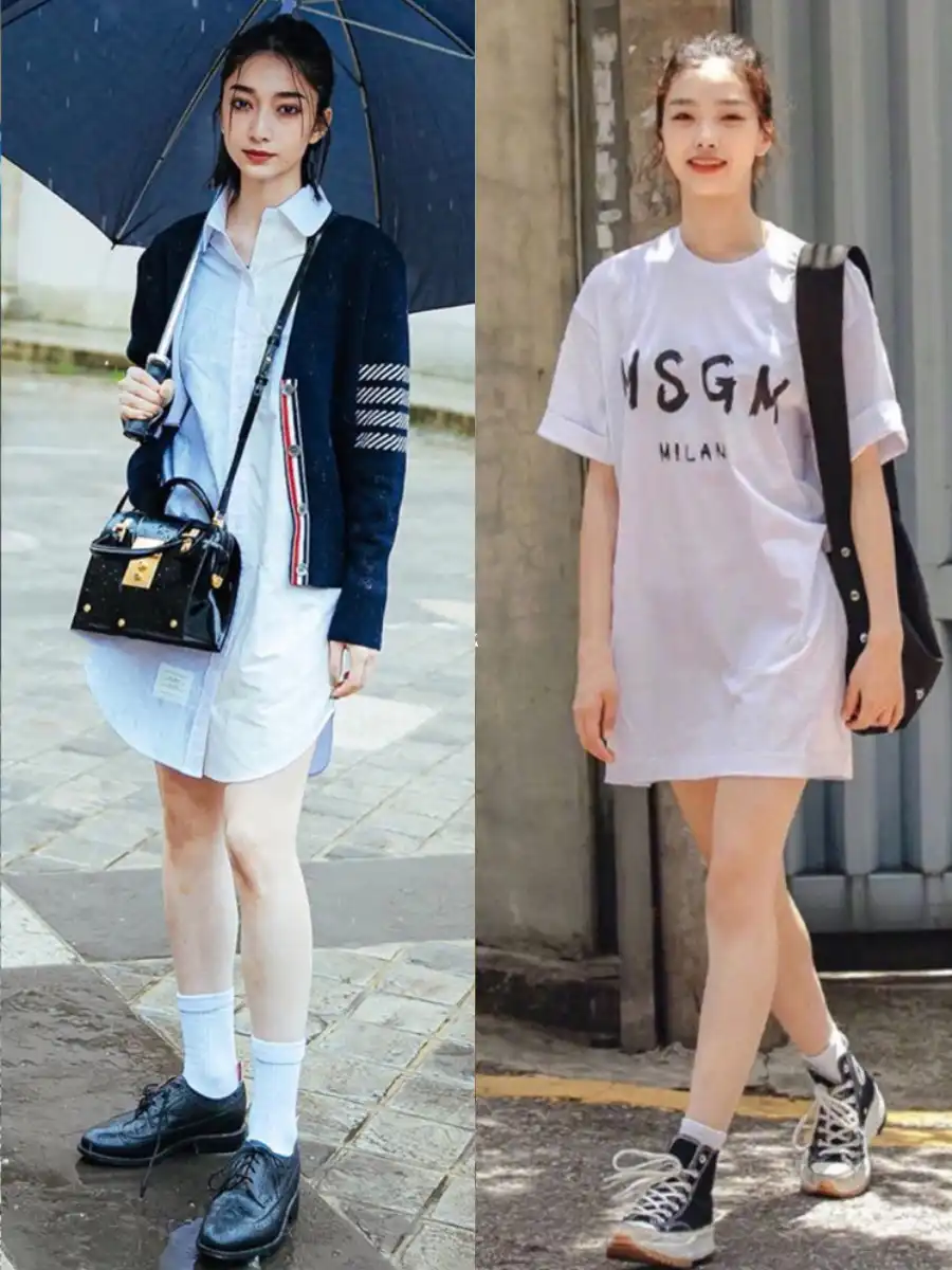 韩版女装穿搭指南：为什么你穿裙子总普通？跟韩国女生学这些搭配技巧  第10张